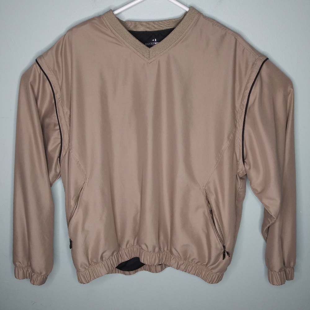 Grand Slam Golf V Neck Pullover Windbreaker Jacket